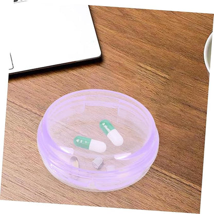 3pcs Portable Medicine Organizer Compact Pill Dispenser for Travel Daily Storage Easy Use Design for Seniors Material