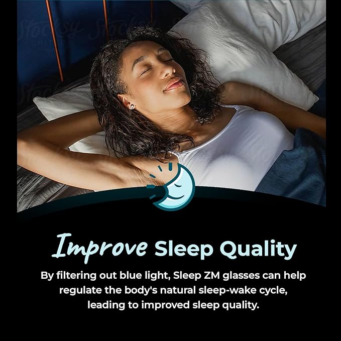 100% Blue Light Blocking Glasses - Better Sleep Anti Eye Strain Protection - Computer Gaming Women Men