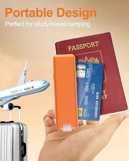 Reading Light,Rechargeable Book Light for Reading in Bed,Upgraded Portable Clip-on LED Bookmark Lamp with Damping Hinge,Long Lasting,3 Colors&5 Brightness&Timer for Book Lovers,Kids(Orange)