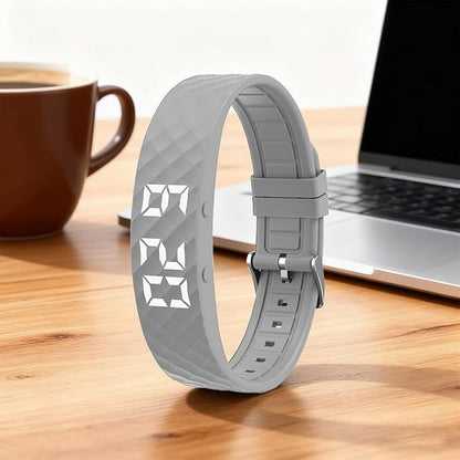 Vibrationswecker Armband | Vibrating Alarm Wristband, Silent Alarm Watch, Wrist Alarms Clock, Gentle Vibration Wakeup Watch, Vibrating Wrist Clock for Deep Sleepers/Hearing