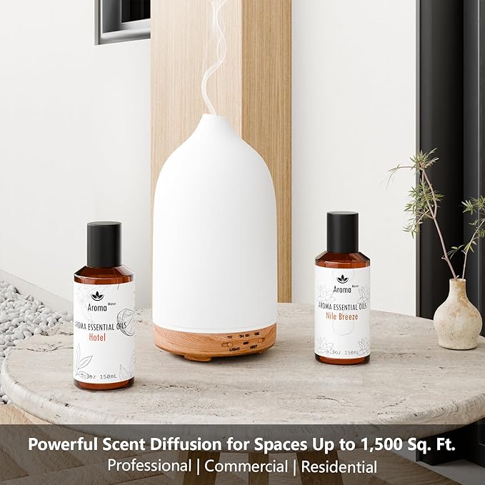 Hotel Scents Nocturnal Reverie 5.3 Fl Oz (150ml), Home Luxury Aroma & Hotel Collection Diffuser Oil- Hotel Diffuser Oil for Aromatherapy -Wood Inspired, Bigger Bottle, Bolder Aroma & Longer Lasting