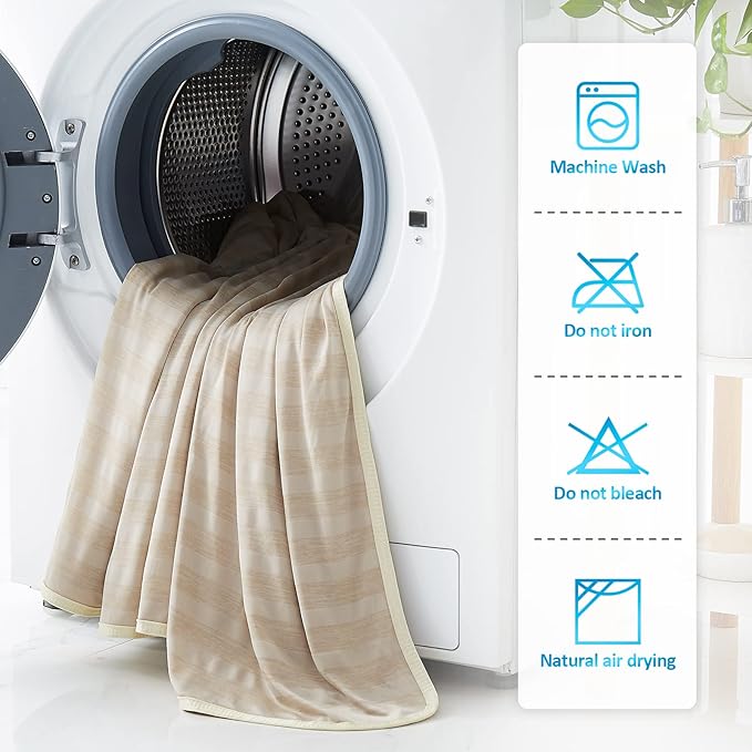 Guohaoi Cooling Blanket (90"x90"Queen Size) for Hot Sleepers and Night Sweats,100% Oeko-Tex Certified,Arc-Chill Q-Max >0.5 Cool Fiber,Ultra Cold Breathable,Comfortable,All-Season.