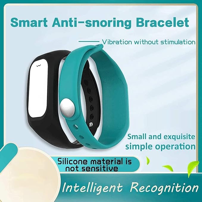 TsoLay Anti -Snoring Devices Bracelet, Intelligent Anti-Snoring Wristband, 3-Speed Intensity Adjustment, Intelligent Effective Snore Solution, for Improving Nighttime Sleeping