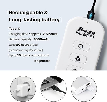 Clip-On Light for Clothes with Portable Case – Book Light, USB Rechargeable LED Lamp for Reading in Bed, Eye-Friendly 3 Color Modes, 3-Level Dimming