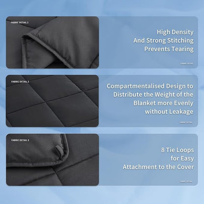 Topcee Weighted Blanket (3 lbs, 36" x 48") Cooling Throw Heavy Blanket for Sleeping Apply to 20-40 lbs, Soft Thick Breathable Blanket with Glass Bead, Easy Care