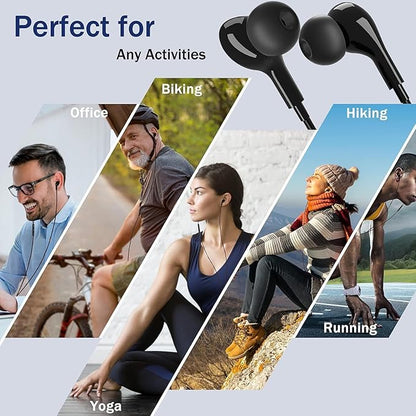USB C Headphones for Samsung Galaxy S26 S25 S24 Ultra iPhone 17 Air 16 Pro 17 Pro Max S23 S22 A56 A55 A26 A17 A16 Pixel Xiaomi Wired Earbuds Magnetic in-Ear Type C Earphone with Microphone Stereo
