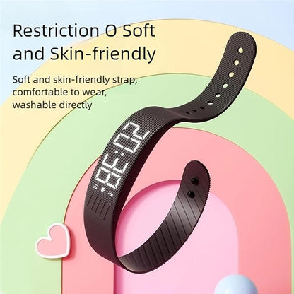 Vibrating Alarm Clock Watch, Magnetic-Charging Water-Proof Bracelets Wrist Alarms, Silent Wake Up Smart Alarms Wristband, Wearable Vibrations Wrist Clocks Sleep Wristband for Heavy Sleeper