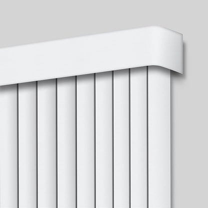 Cordless Vertical Blinds Window Blind, Pure White Blackout Fabric Vertical Blind, Energy Saving UV Protection Noise Reduce Vertical Blinds for Sliding Glass Doors, Patio Doors
