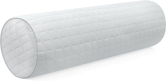 Kingnex Bolster Roll Pillow for Sleeping on Back or Side Under Knee to Relief Lower Back Pain Between Legs for Side Sleepers Cylinder Pillow with Removable Cooling Cover 20x8
