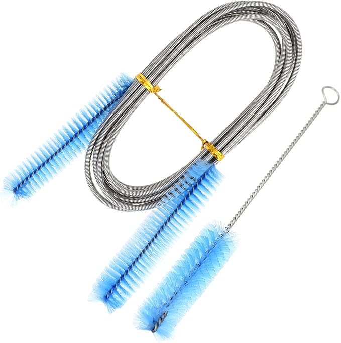 CPAP Cleaning Brush, CPAP Hose Cleaning Brush for 7 Feet Tubing, Fits 0.6 Inch & 0.75 Inch Diameter (15 mm & 19 mm), Easy to Use & Essential for Tube Maintenance (Blue)