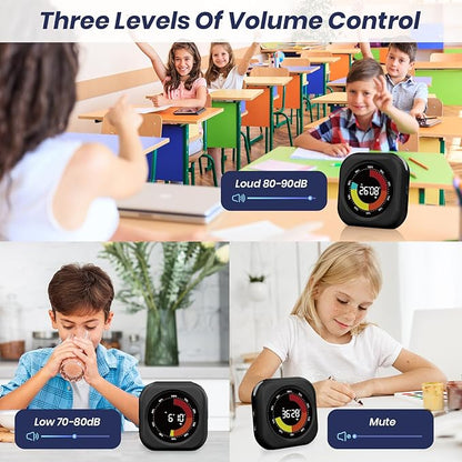 Visual Timer for Kids, 10 Hours Countdown/Up, with Rechargeable, 3 Volume Levels, 3 Brightness Display, and Magnetic, Homeschool Study Tool, Large Digital Timers for Classroom, Kitchen