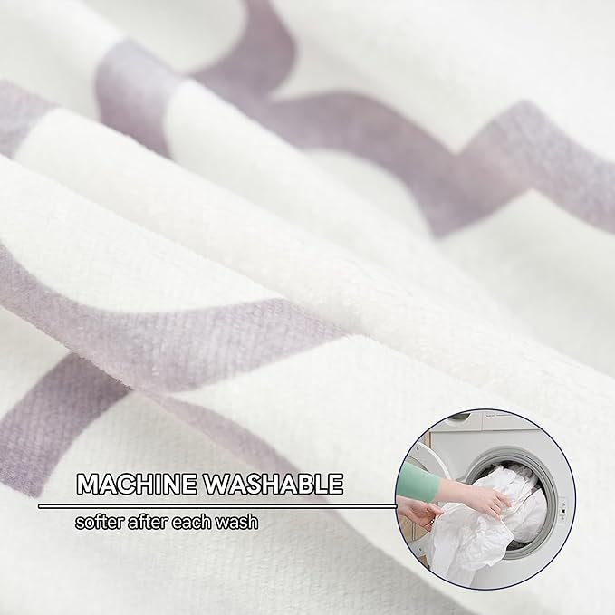 YnM Fuzzy Duvet Cover for Weighted Blankets (Lattice Scroll 41''x60'')