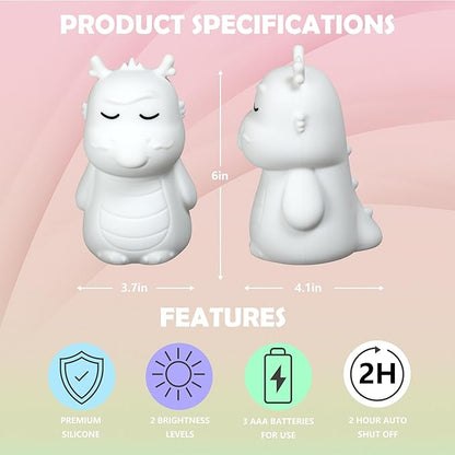Breathing Loong Guided Visual Breathing Light for Mindfulness Relief | Relaxation Tool | Focus Meditation Device & Calming Night Light | Ideal for All Ages, Home & School Use (Loong)