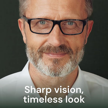 Gaoye Reading Glasses - Blue-Light Filter, UV Protection - Readers with Rectangle Frames
