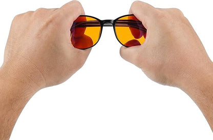 100% Blue Light Blocking Glasses - Better Sleep Anti Eye Strain Protection - Computer Gaming Women Men