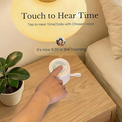TimeVocalist White Noise Machine & Alarm Clock: Dynamic Sound Mixing, Ambient and Color Noises, Custom Soundscapes, App Control, Multiple Alarms, Sleep Training, 100 Volume Levels, Built in Battery