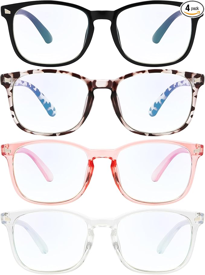 MIGSIR Blue Light Blocking Glasses for Computer Gaming, Fashion Fake Helps Reduce Screen Fatigue Eyeglasses for Women Men