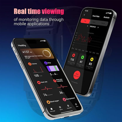 Smart Bracelet, Wearable Activity & Fitness Tracker Band, All-Day Continuous Heart Rate Blood Pressure Stress HRV Monitor, 170 Sport Modes Smart Wristband with Free APP Black