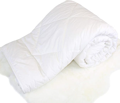Woolino Premium Australian Wool Duvet Insert Bed Comforter, Mid-Weight Wool Comforter, Washable, Twin