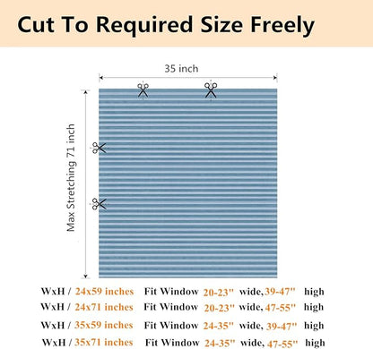 Window Blinds Cordless No Drill Cut to Size Clip On Stick On Self Adhesive Temporary Blinds Pleated Paper Blinds for Windows Doors Shades for Home Nursery Bedroom Kitchen Bathroom