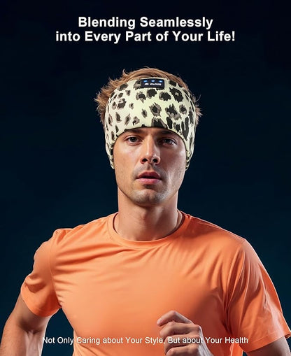 LOVE EYE Sleep Headphones Wireless Headband Headphones Bluetooth 5.4 for Side Sleeper Bluetooth Headband Earphones for Sports for tech Gadgets Gifts