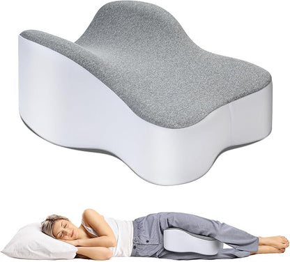 Knee Pillow for Side Sleepers,Leg Pillows for Sciatica,Knees,Hips,Joints Between Legs,Back Pain Relief When Side Sleeping Spine Alignment Support for Knee Surgery Recovery