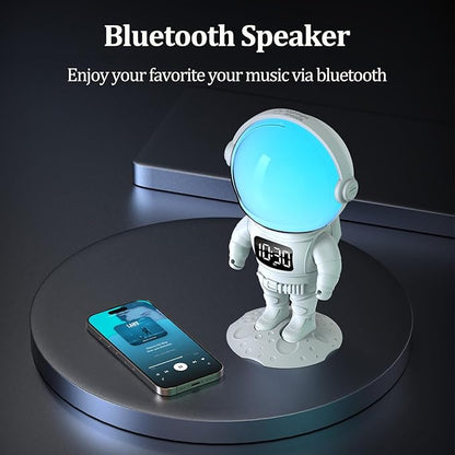 Astronaut Kids Sunrise Alarm Clock & Sound Machine with 22 Colors Night Light, Bluetooth Speaker, Dual Alarms & 7 Wake Up Sounds, 21 Sleep Sounds, Wake Up Light Clock for Bedroom, Room Decor, Gift