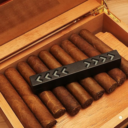 TISFA Cigar Humidifier, Cigar humidor humidifiers, Black Cuboid Humidor Humidifier (S)