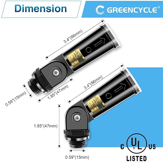Dusk to Dawn Sensor,Greencycle 20PK Photocell Sensor for Outdoor Lights Auto On/Off, Waterproof IP65 Photo Cell for Outdoor Lighting, Flood Light, Lamp Post - Energy Saving & Easy Install