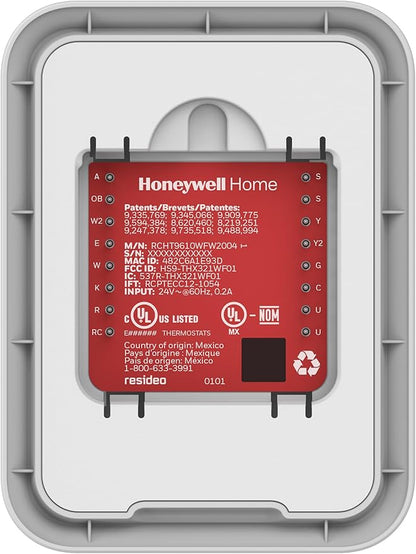 Honeywell Home T9 WiFi Smart Thermostat, Smart Room Sensor Ready, Touchscreen Display, Alexa and Google Assist (Pack of 2)