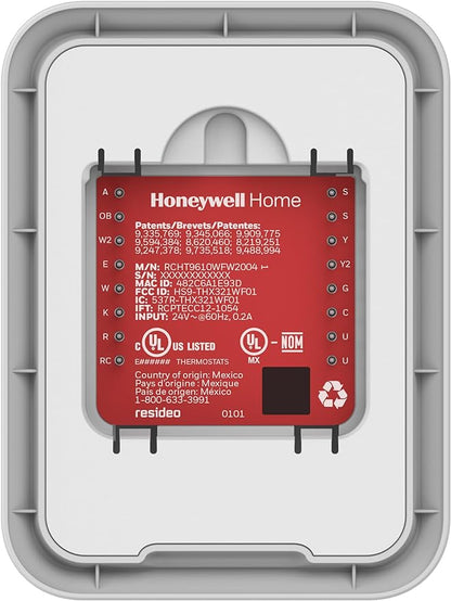 Honeywell Home T9 WIFI Smart Thermostat, Smart Room Sensor Ready, Touchscreen Display, Alexa and Google Assist