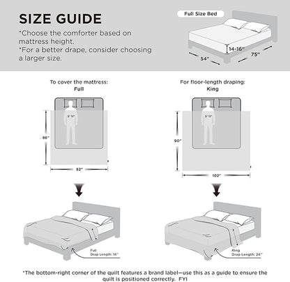 Bedsure Cooling Comforter Full Size - Cooling Blankets for Hot Sleepers, Lightweight Comforter for Summer with Dual-Sided Cool Tech, Soft Breathable Cold Blanket for Sleeping, Grey, 82x86 Inches
