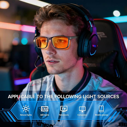 G5 Blue Light Blocking Glasses for Women & Men, Eye Strain Protection Bluelight Blockers for Reading Computer Gaming