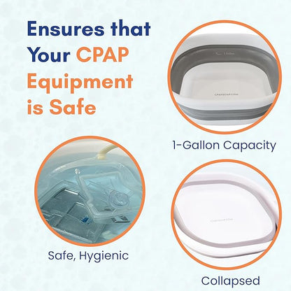 Wash Basin - Dedicated Washing Basin for Device Hoses and Accessories, Offers Complete Cleaning Control, Prevents Cross Contamination, Easy to Use