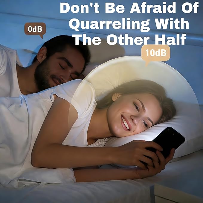 Bone Conduction Pillow Speaker | Under Pillow Bluetooth Speaker for Sleeping | Private Sleep Speaker with 11 White Noises & TF Card Slot – Ideal for Late-Night Scrolling Without Disturbing Partner