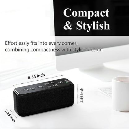 Raynic White Noise Machine, 42 Soothing Sounds Noise Machine, Rechargeable Battery Sound Machine with 8 Volumes, 5 Timers, Type-C Port, Headphone Jack for Baby, Adult, Home, Travel, Office