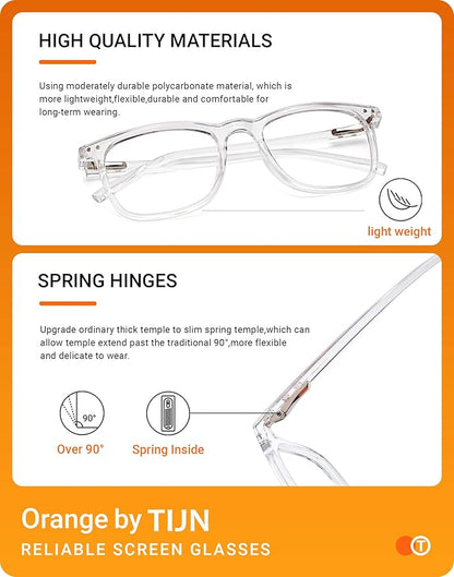 TIJN Sleep Glasses for 99% Blue Green Light Blocking Red Lens for Computer Gaming Screen Fatigue UV Protection