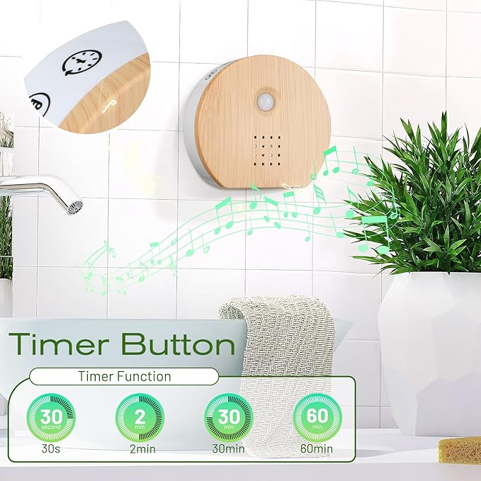 Singing Bird Box Original, White Noise Nature Sound Box with Motion Sensor Portable Birds Chirping with Timer, 9 Soothing Songs, Sound Therapy for Bathroom, Home, Baby, Adult, Travel Relaxing (0-90dB)