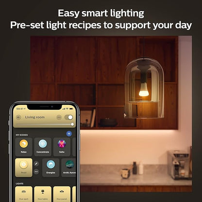 Philips Hue Smart LED A21 Bulb, White Ambiance, E26, 13.5W, Full Spectrum Light 1000K-20000K,1600 Lumens, Dimmable LED Bulbs, Works with Alexa, Google Assistant, Apple Home, 1-Pack