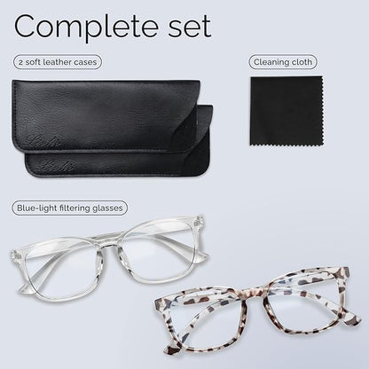 livho High Tech Blue Light Glasses - Advanced Blue Light Blocking Computer Glasses - Screen Fatigue & UV Protection