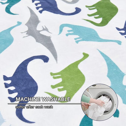 YnM Duvet Cover for Weighted Blankets (Dinosaur, 41''x60'')