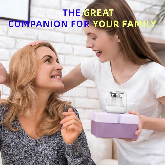 Portable Mini White Noise Machine with 15 Soothing Sounds Color Lights Sleep Timer Memory Function and Child Lock Easy to Pocket and Travel for Baby Kid Adult (White)