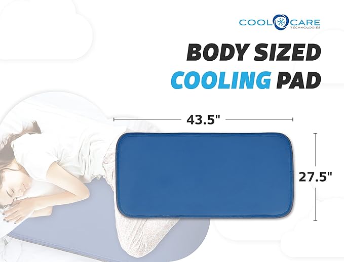 Cooling Pad for Bed - Pressure Activated Gel Provides Instant Relief - Ideal for Fevers, Hot Flashes, Night Sweats