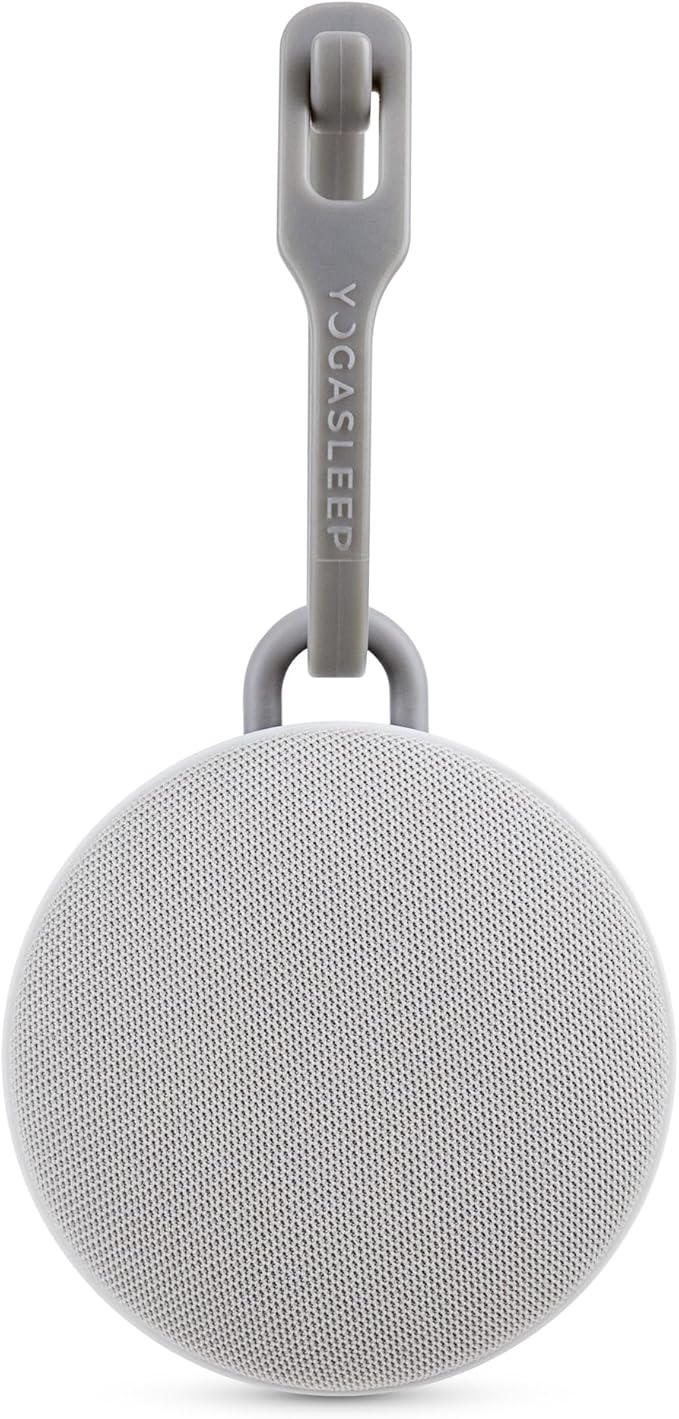 Yogasleep Hushh 2 Portable Sound Machine for Baby & Kids, New Reinforced Clip, Backlit Buttons, Night Light, 6 Soothing Natural Sounds, Easy to Use Timer, Volume Control, Toddler Lock, Noise Canceling