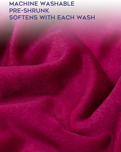 YnM Fuzzy Duvet Cover for Weighted Blankets (Red, 41''x60'')