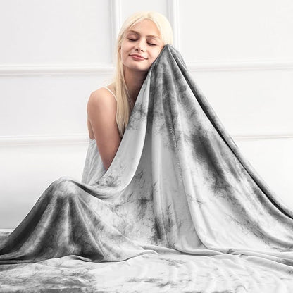Marchpower Cooling Blanket for Hot Sleepers King Size, Double Sided Arc-Chill Cooling Fabric Q-Max>0.5, Cooling Blanekt for Hot Flashes and Night Sweats, Cool Blanekt Cold Blanket for Summer Blue
