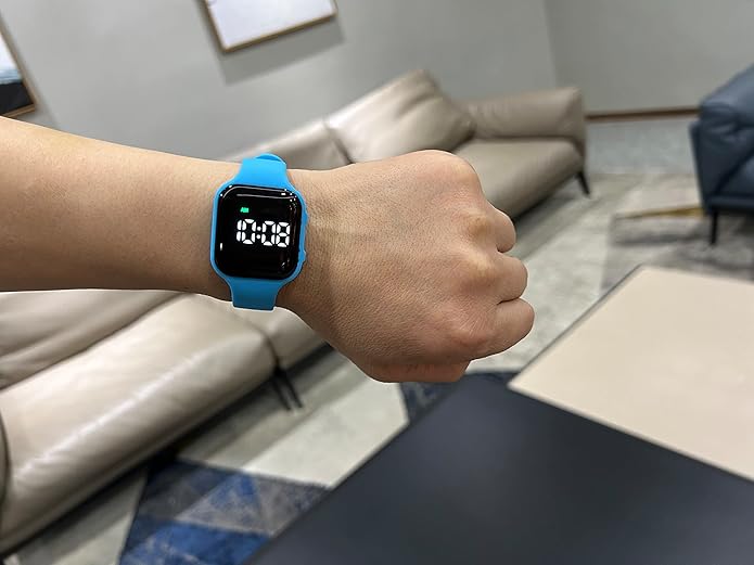 Vibrating Alarm Watch Rechargeable 15 Alarm Reminder Wristband Potty Training Watch with Lock Screen