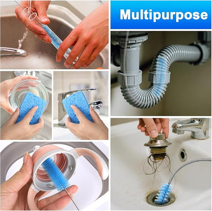 XANGNIER Cleaning Brush Kit for CPAP Mask,Standard 15mm-22mm Hose,Tube,Water Chamber,6.5 Ft Thick Hose Brush and Foldable Wash Basin for CPAP Machine Equipment Accessories Cleaner Supplies