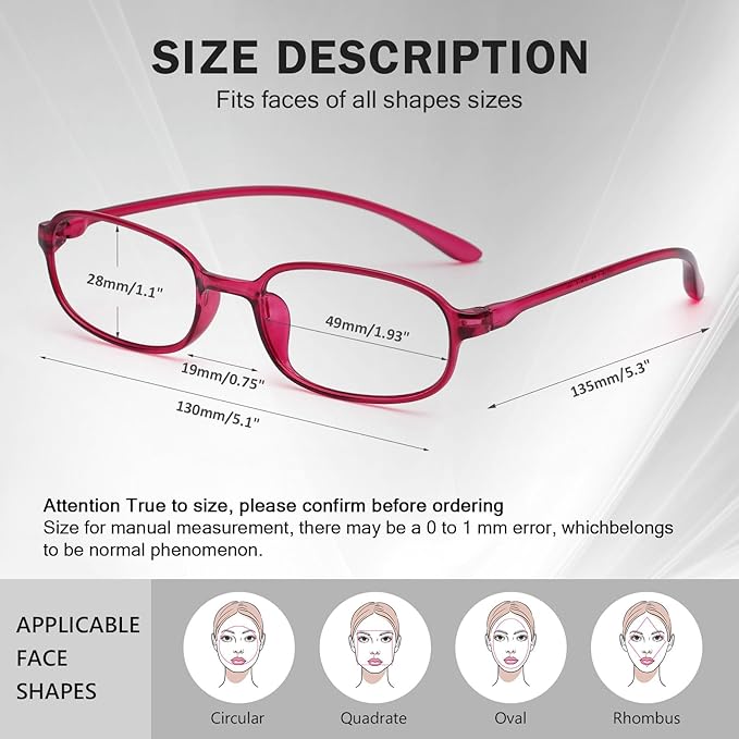 AQWANO 2 Pack Blue Light Blocking Computer Reading Glasses UV Protection Flexible TR90 Frame Lightweight Readers Glasses for Women Men +2.75