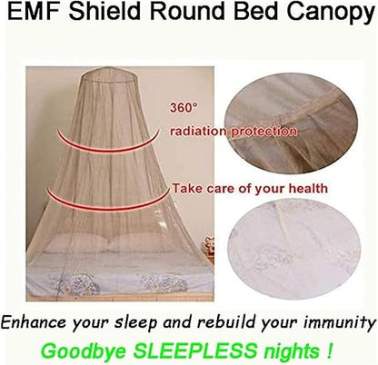 EMF Radiation Protection Bed Cover,100% Silver Fiber Electromagnetic Wave Radiation Shielding Household,Silver-50 * 230 * 800cm